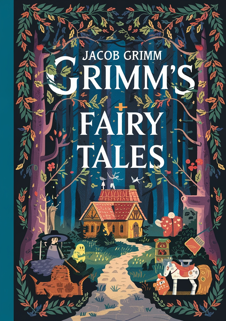 Cover of Grimms' Fairy Tales (Text Version)